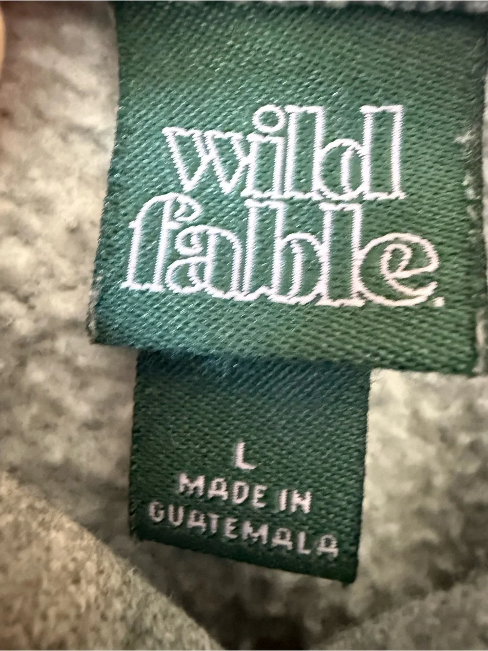 wild fable Cropped Gray Hoodie with Drawstring - Picture 3 of 4